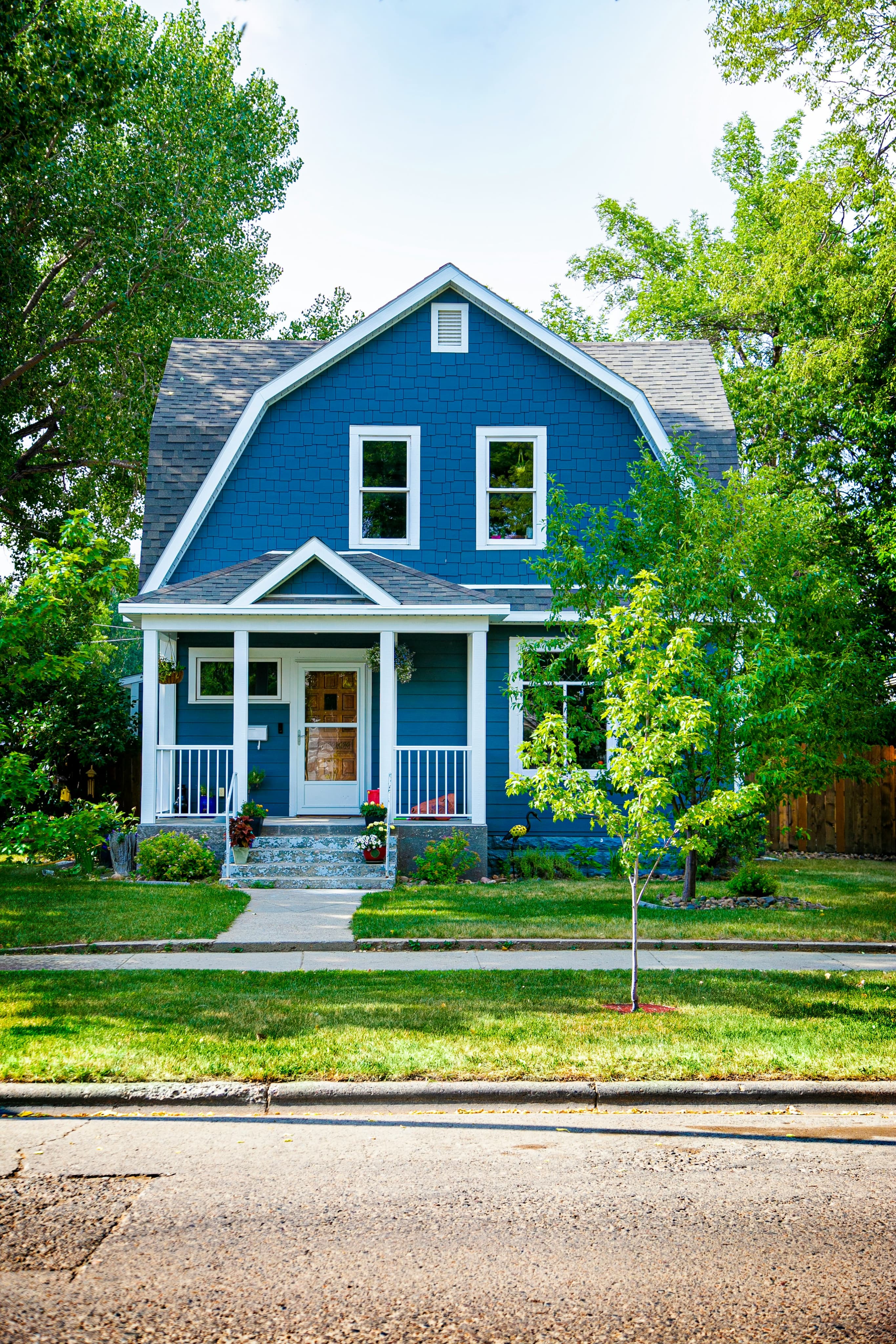 A well-kept home with a clean lawn